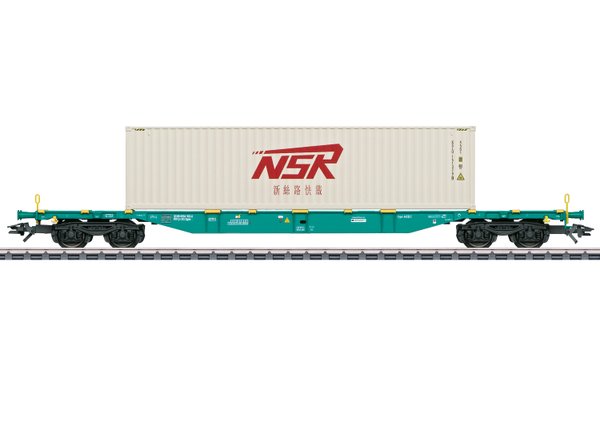 47135 Container-Tragwagen Bauart Sgns der Lineas NV/SA, registriert in Belgien Epoche VI