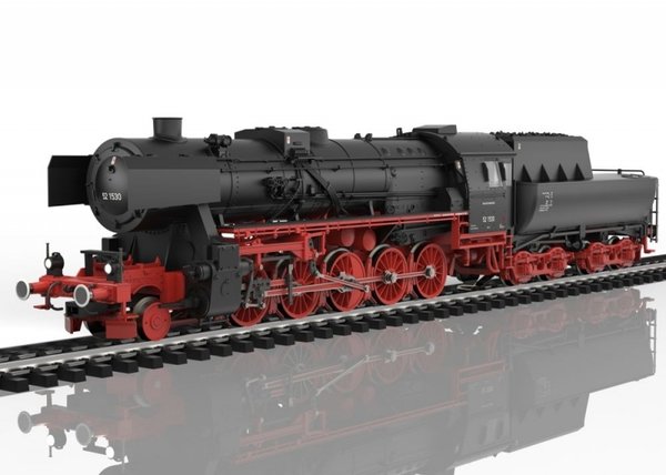 39530 Güterzug-Dampflokomotive BR 52, mit Wannentender der Deutschen Bundesbahn (DB) Epoche III