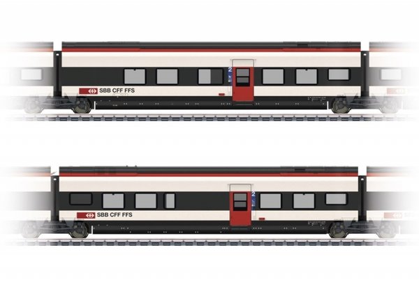 43461 Ergänzungswagen-Set 1 zum RABe 501 Giruno der Schweizerischen Bundesbahnen (SBB) Epoche VI