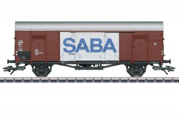 46168 Gedeckter Güterwagen Gbkl SABA der Deutschen Bundesbahn (DB) Epoche IV