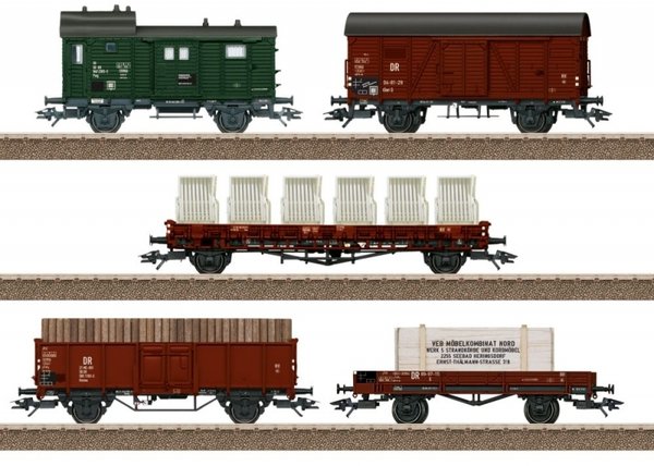 24075 Güterwagen-Set Seebad Heringsdorf der Deutschen Reichsbahn (DR) Epoche III