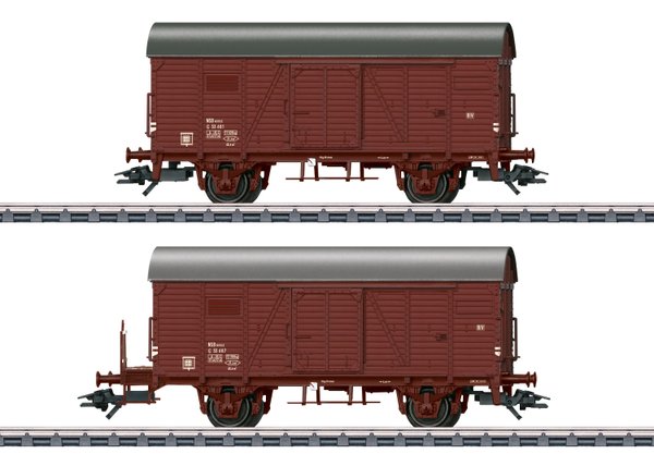 46067 Güterwagen-Set der norwegischen Eisenbahnen NSB Epoche III