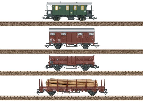 24140 Güterwagen-Set Nebenbahn der DB Epoche III